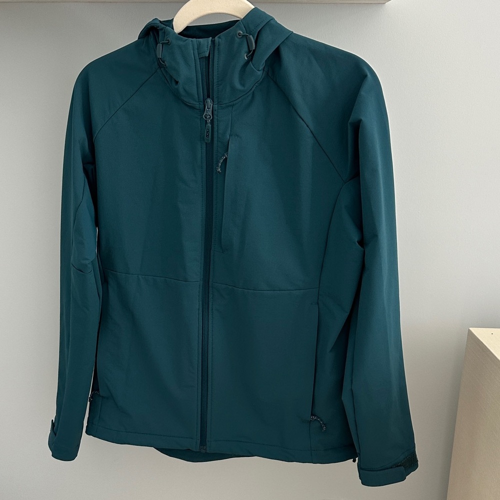 Teal Hooded Jacket Kirkland Signature
